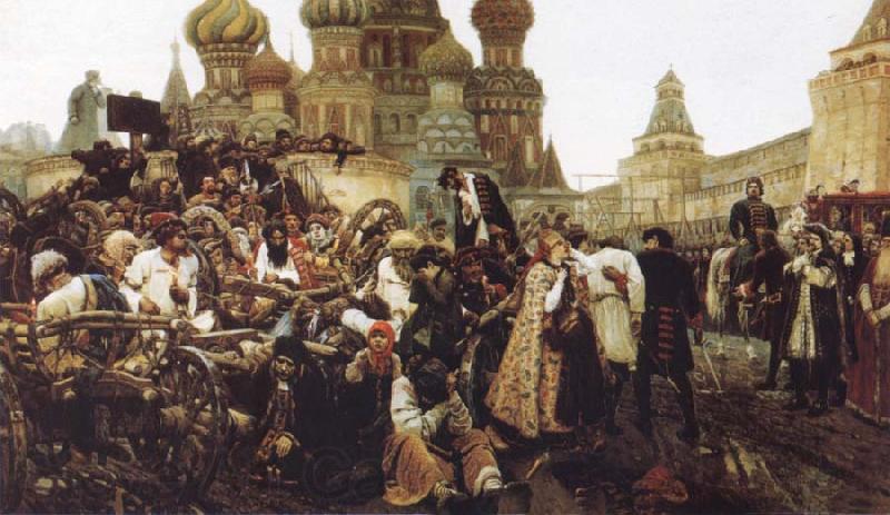 Vasily Surikov The Morning of the Execution of the Streltsy Norge oil painting art